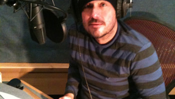 Jonathan in studio in hat 2011